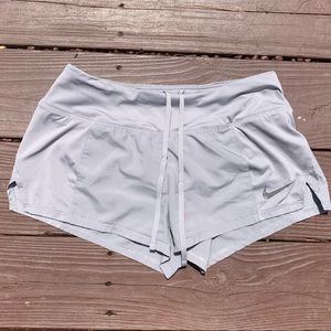 Nike light grey dri fit shorts